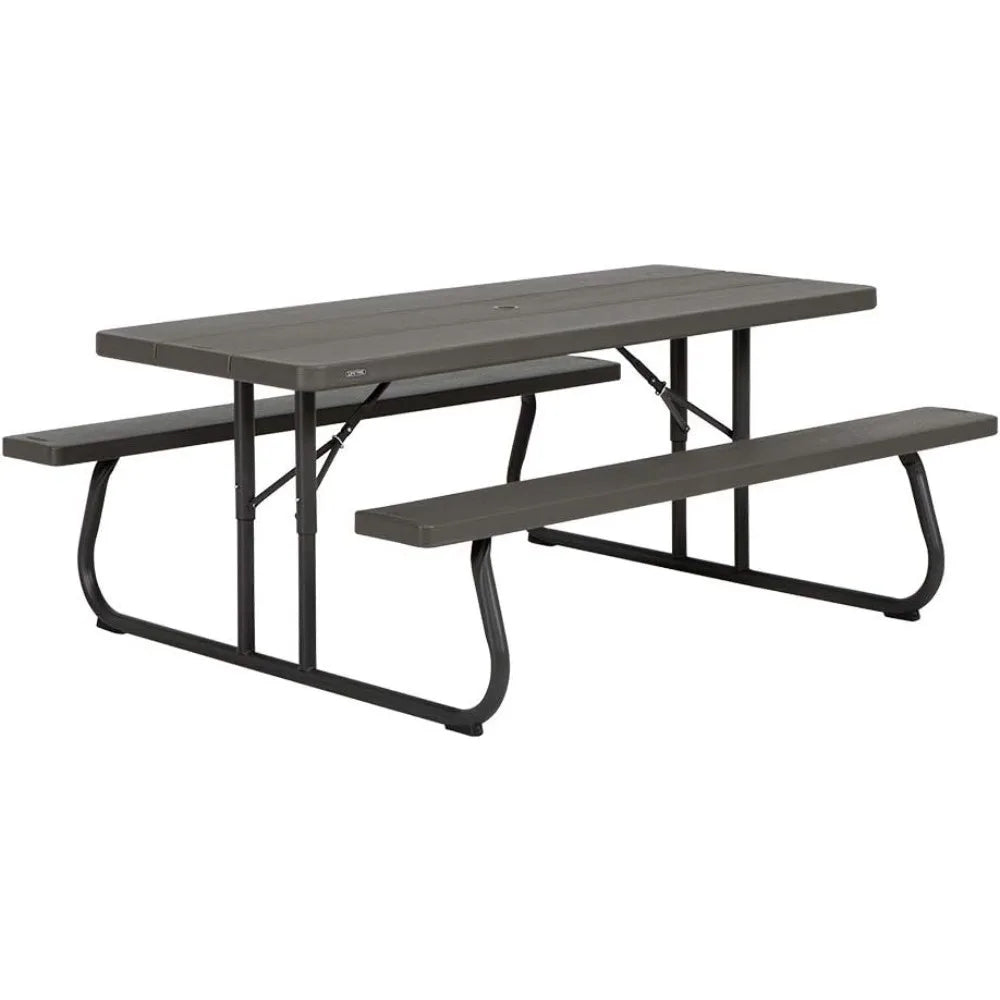 60112 6 ft (1.83 m) Picnic Table (Brown)