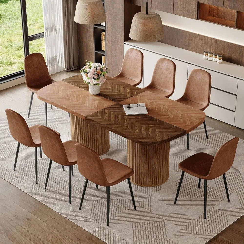 79" Dining Table Set for 8
