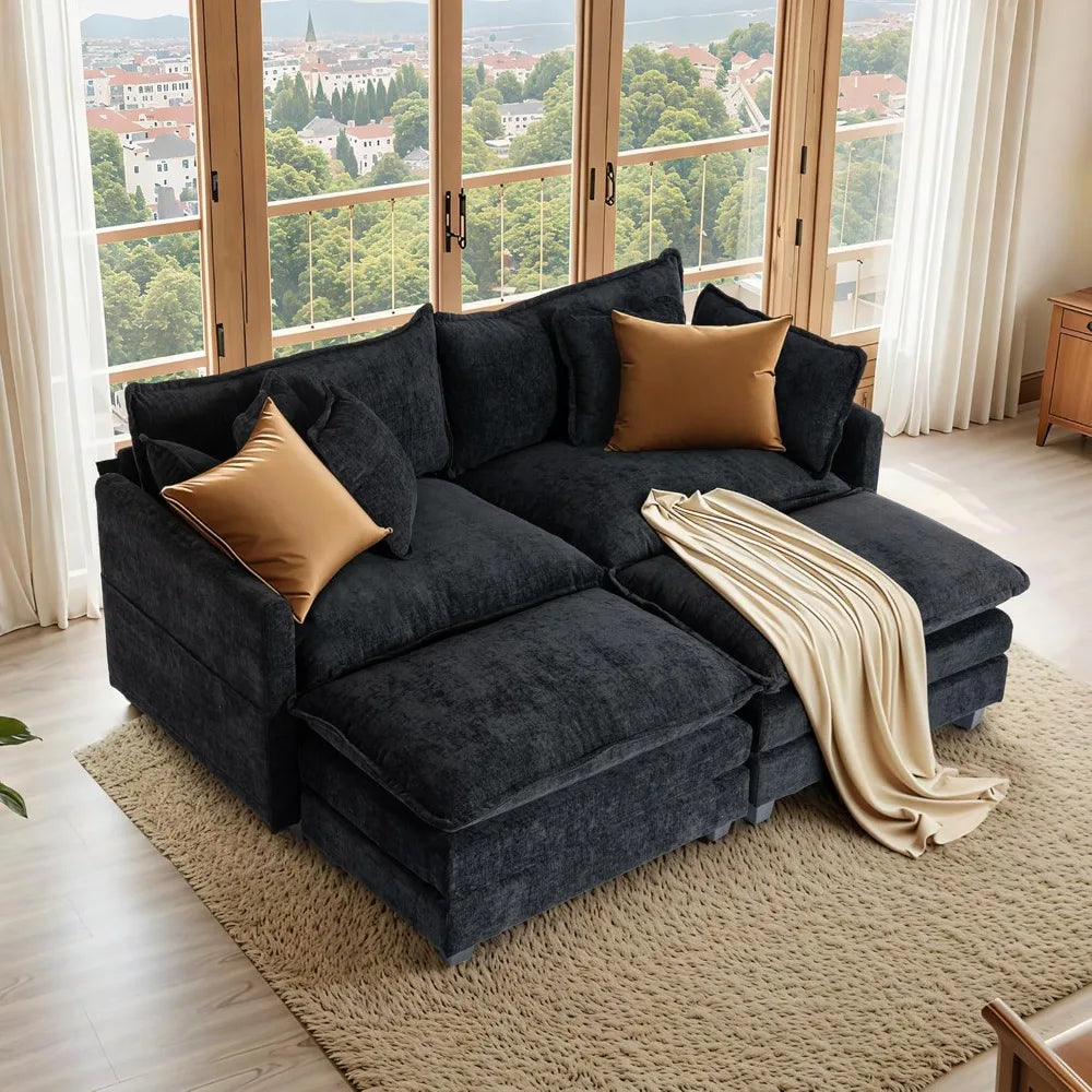 40" Chenille Lounge Chair for Reading, Modern Couch Cozy Sofa Bed, Upholstered Living Room Single Sofa Accent Chair