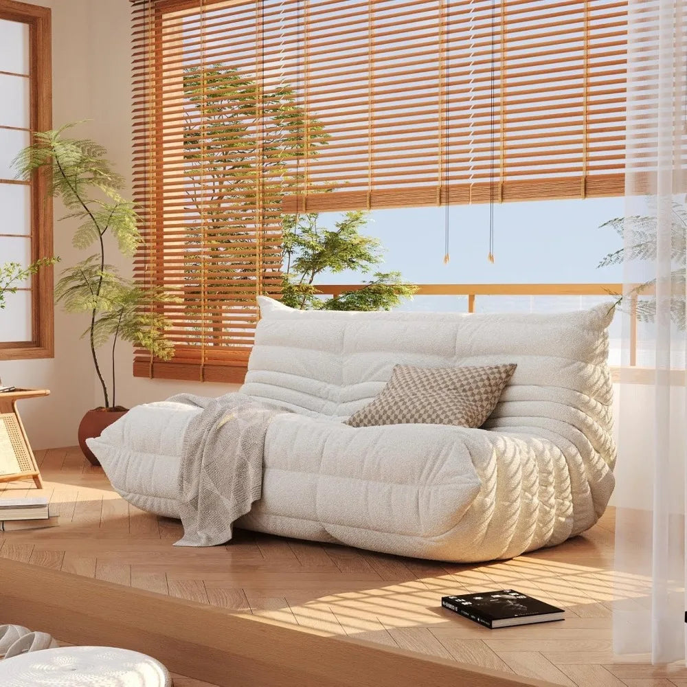 Bean Bag Chair, Fireside Chair, Large Bean Bag Chair for Adults, Bean Bag Chairs for Teens with High-Resilience Foam, Non-Slip