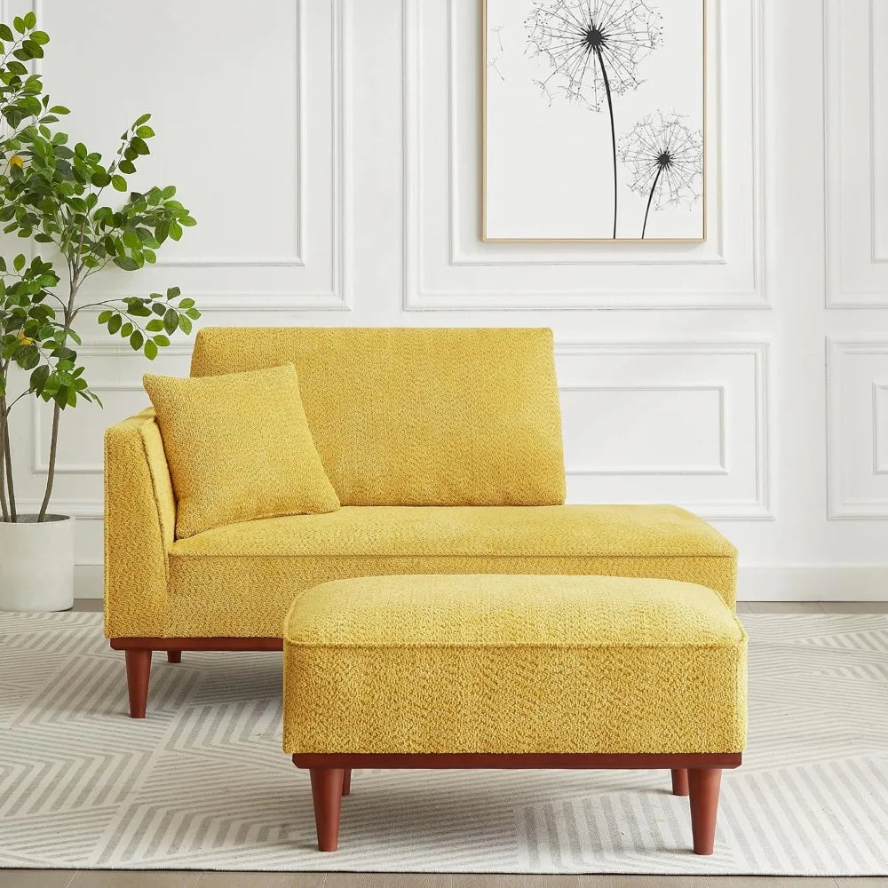 Upholstered Chaise Lounge Chair